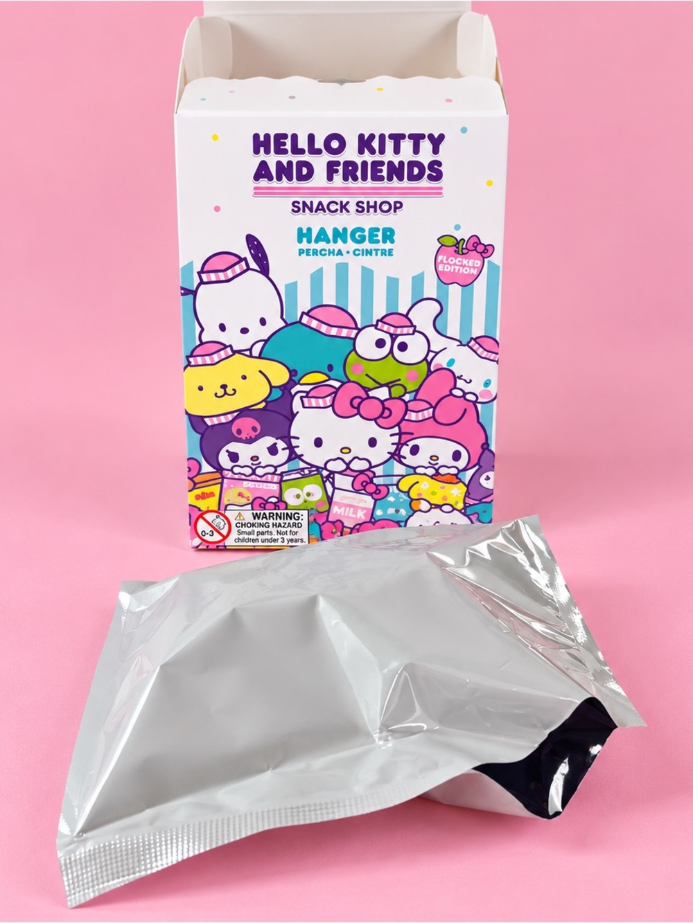 Sanrio My Melody Snack Shop Flocked Hanger Keychain Hello Kitty & Friends